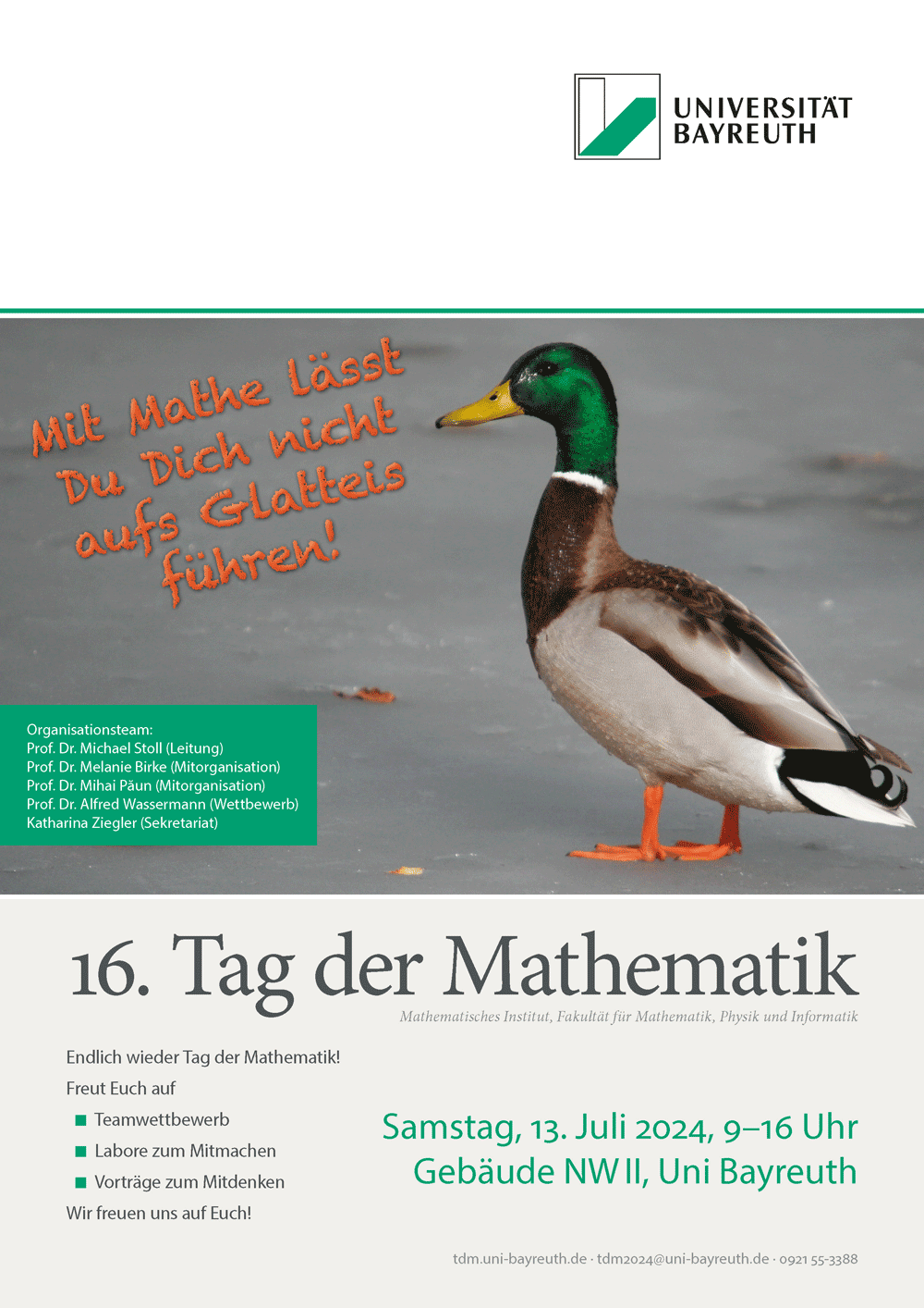 Plakat des 16. Tag der Mathematik