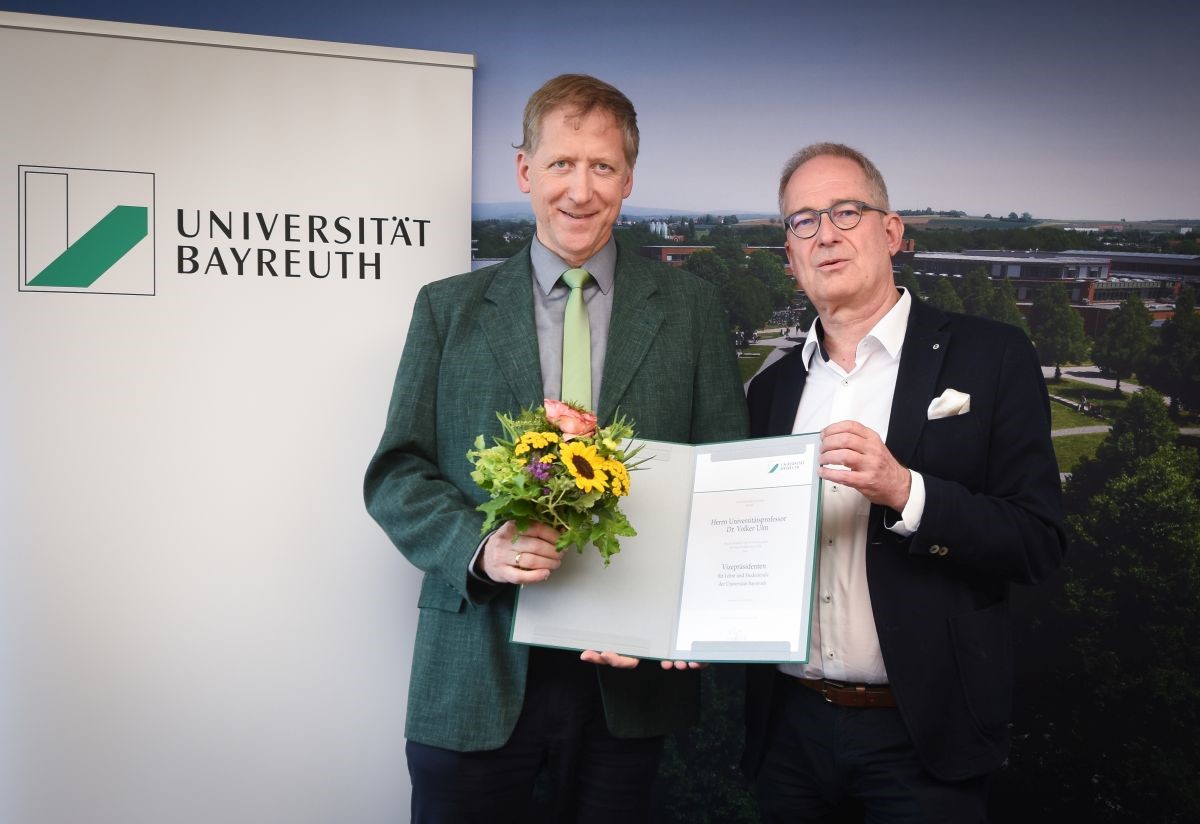 Prof. Dr. Volker Ulm mit Prof. Dr. Stefan Leible